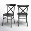 Chaise d'appoint en métal Barlow (ensemble de 2)