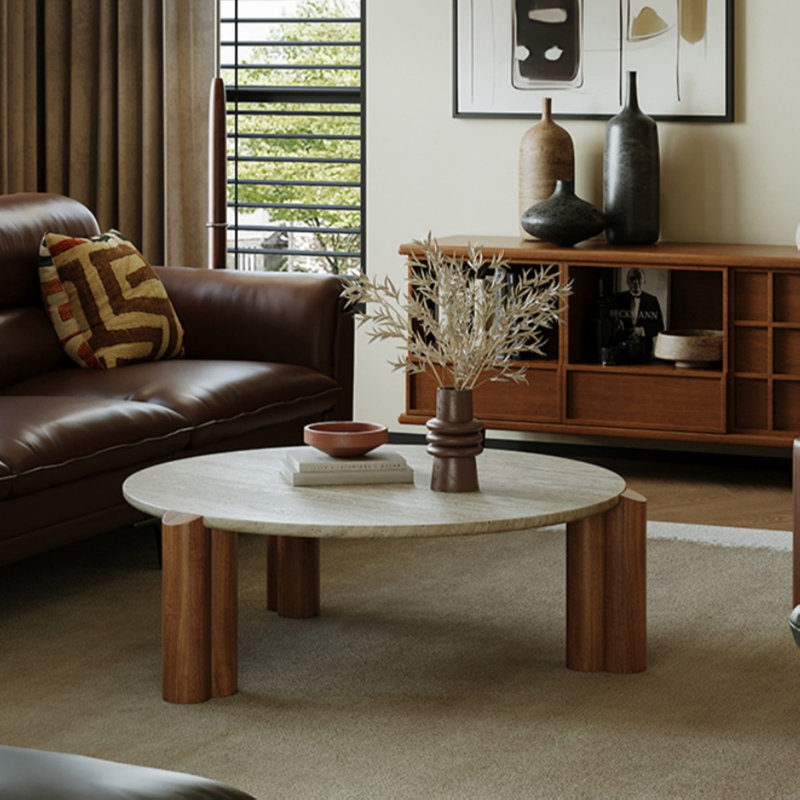 Environmentally friendly and elegant coffee table, 13.78" H x 27.56" L x 27.56" W
