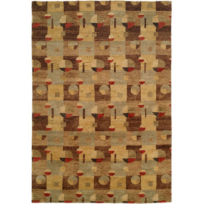 Wool Geometric Area Rug