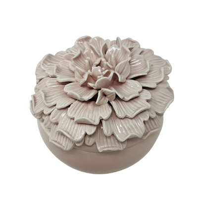Boîte à bijoux en porcelaine Chrysanthemum