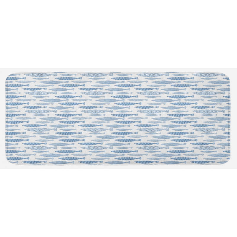 Tapis de cuisine poisson