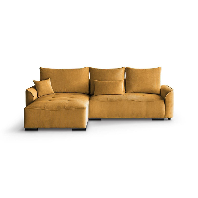 Benne 4 Seater Sofa Bed, Yellow