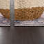 Tapis traditionnel lavable antidérapant - brique / bleu foncé -483821691