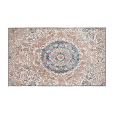 Machine Washable Gray Area Rug