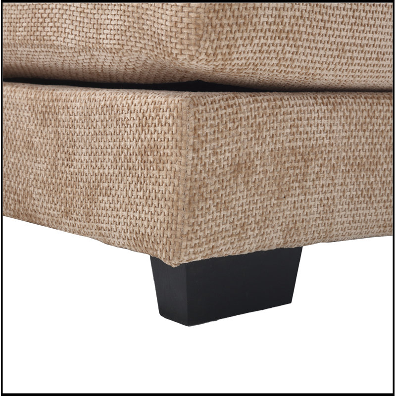 Luxueux canapé surdimensionné en U à quatre places avec matériaux de qualité supérieure, Chenille kaki