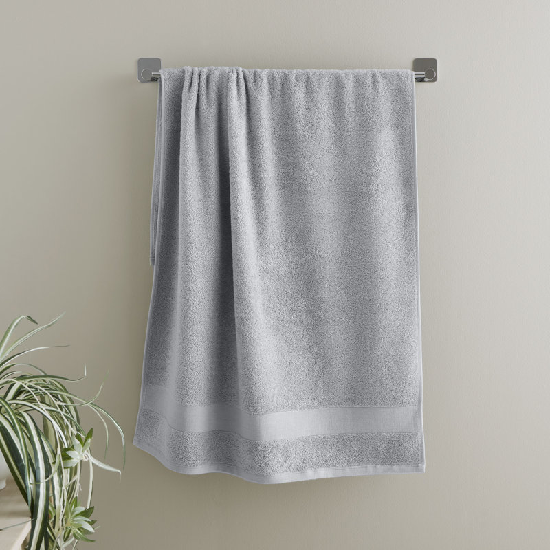 Anti-Bacterial 100% Cotton Bath Sheet, Silver
