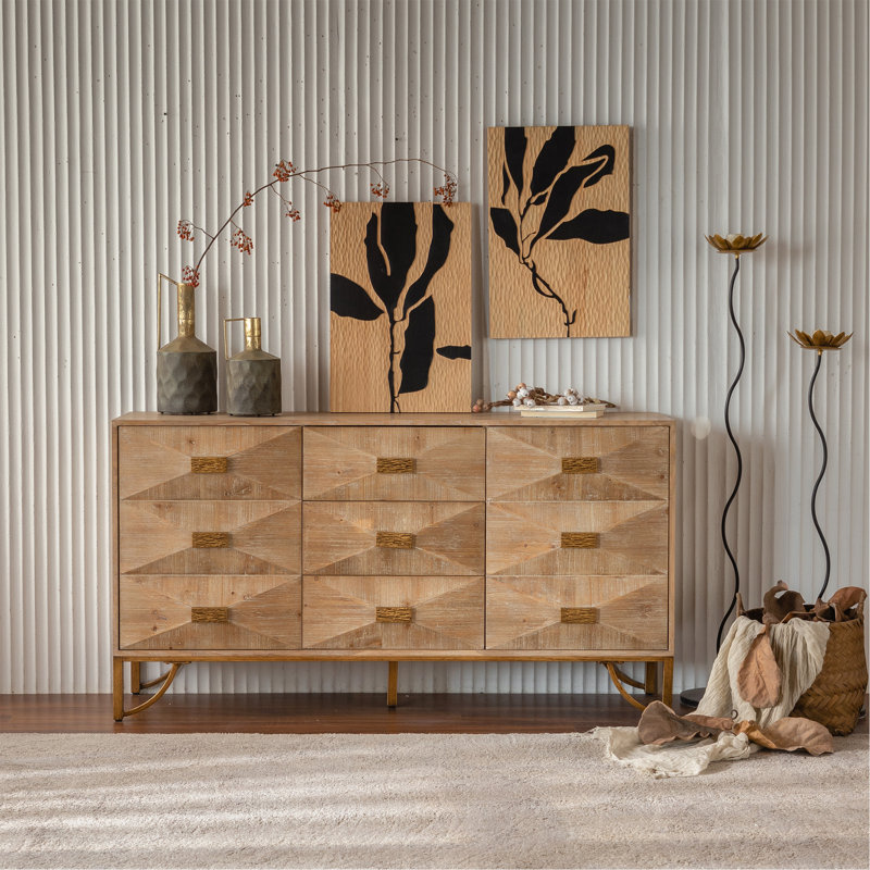 Commode à tiroirs, commodes et commodes modernes, meuble télé, commode en bois clair pour chambre à coucher, salon, couloir