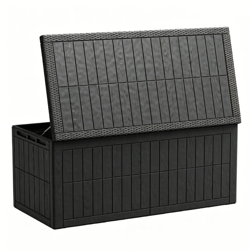220 Gallons Water Resistant Resin Lockable Deck Box