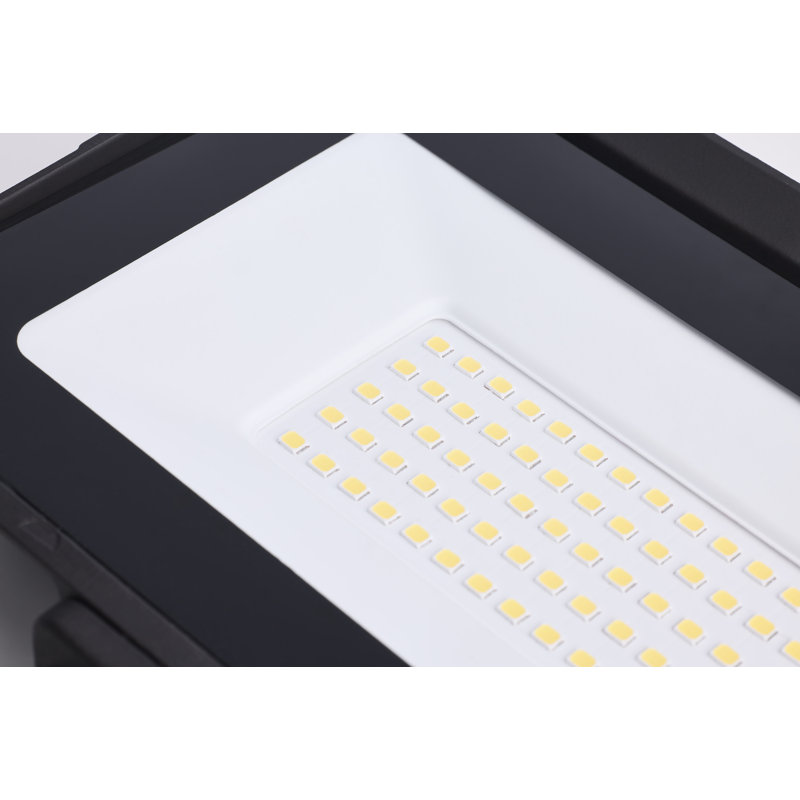30 Watt LED DOB Tempered Glass Flood Light 5000K CCT Bronze Finish, 8.19" H x 7.15" W x 1.18" D