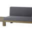 Banc de coin droit et table basse