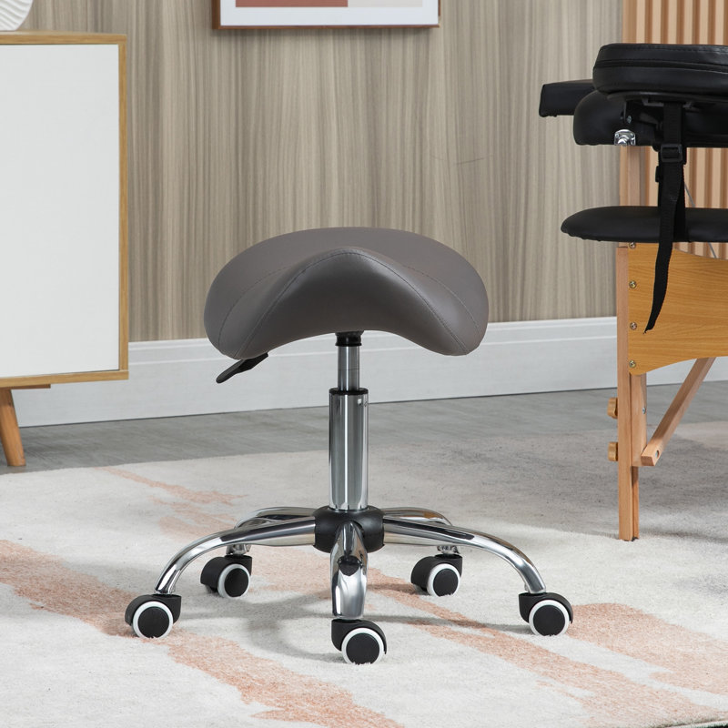 Alpheus Adjustable Height Lab Stool, Grey