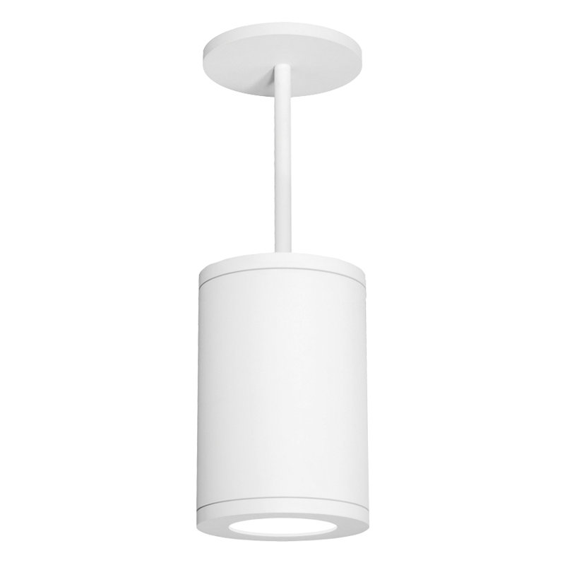 Luminaire suspendu cylindrique à 1 lumière Tube, H 11,38 po x l 7,88 po x P 7,88 po, Trace, Blanc