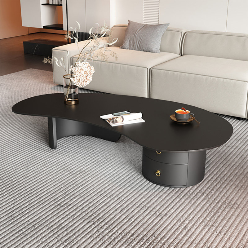 Table basse Creative, Noir, H 15,7 po x l 55,1 po x P 27,6 po, Noir