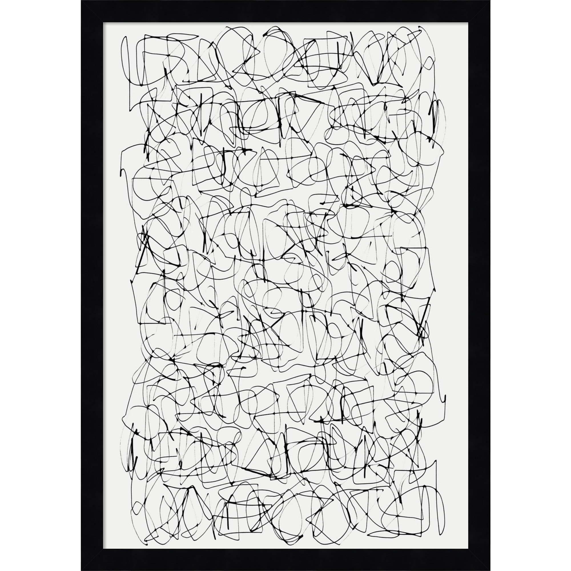 Circuitry by Dan Hobday, Black, 21" H X 15" W