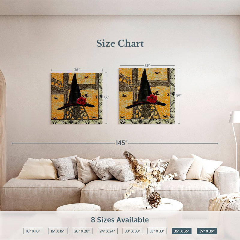 Kelan Witches Hat, 39" H x 39" W