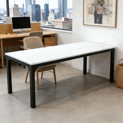 Modern Computer Desk with Dual Workspace