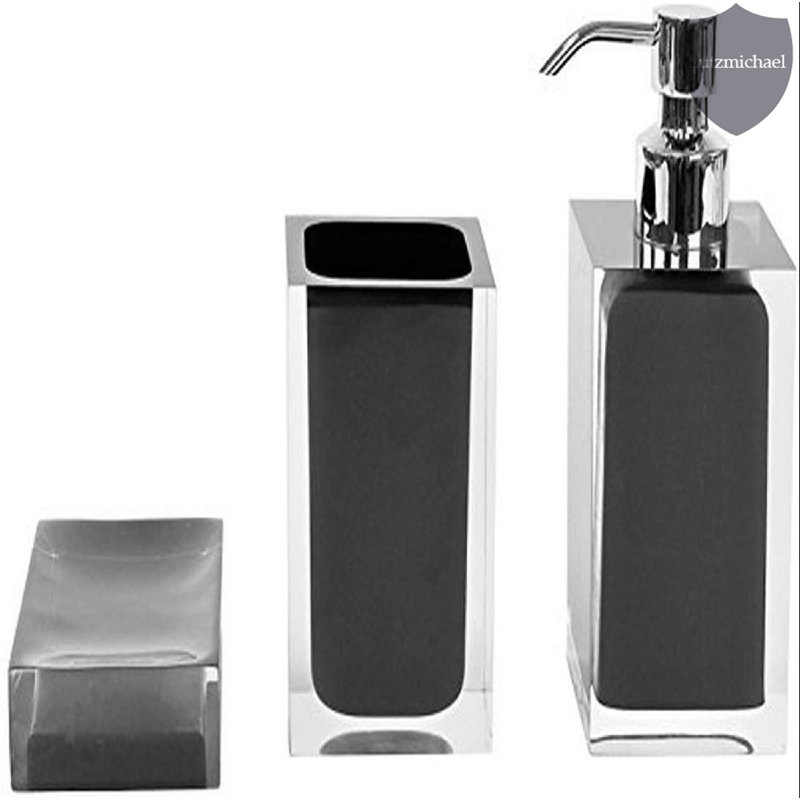 Ensemble d'accessoires de salle de bain 3 pièces Currahee, Noir