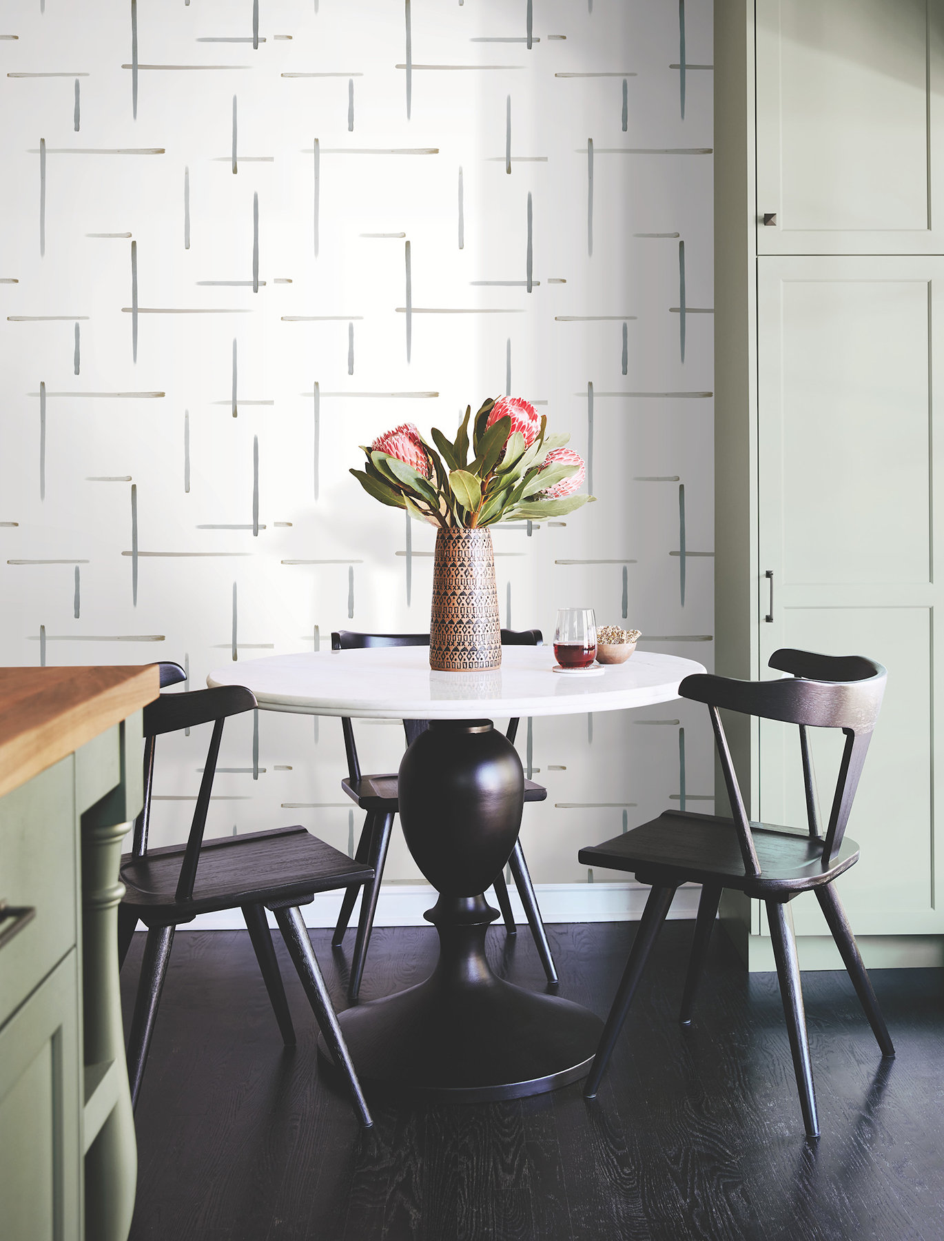 Harlequin Sumi Hessian/Copper Wallpaper