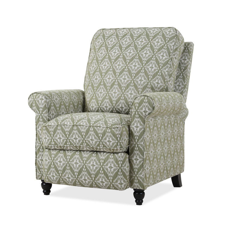 Leni 33.5" Wide Manual Standard Recliner, Pistachio Green Ikat