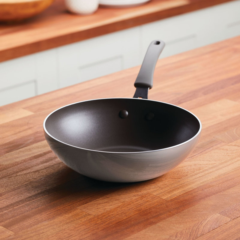 Rachael Ray Cook Create Aluminum Nonstick Stir Fry Pan, Gray