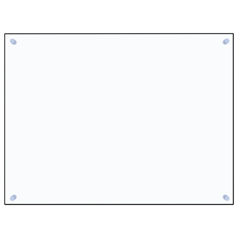 Howse 60cm W x 80cm L Glass Peel and Stick Field Tile, Transparent