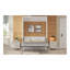 Lit escamotable double avec 2 tiroirs, beige