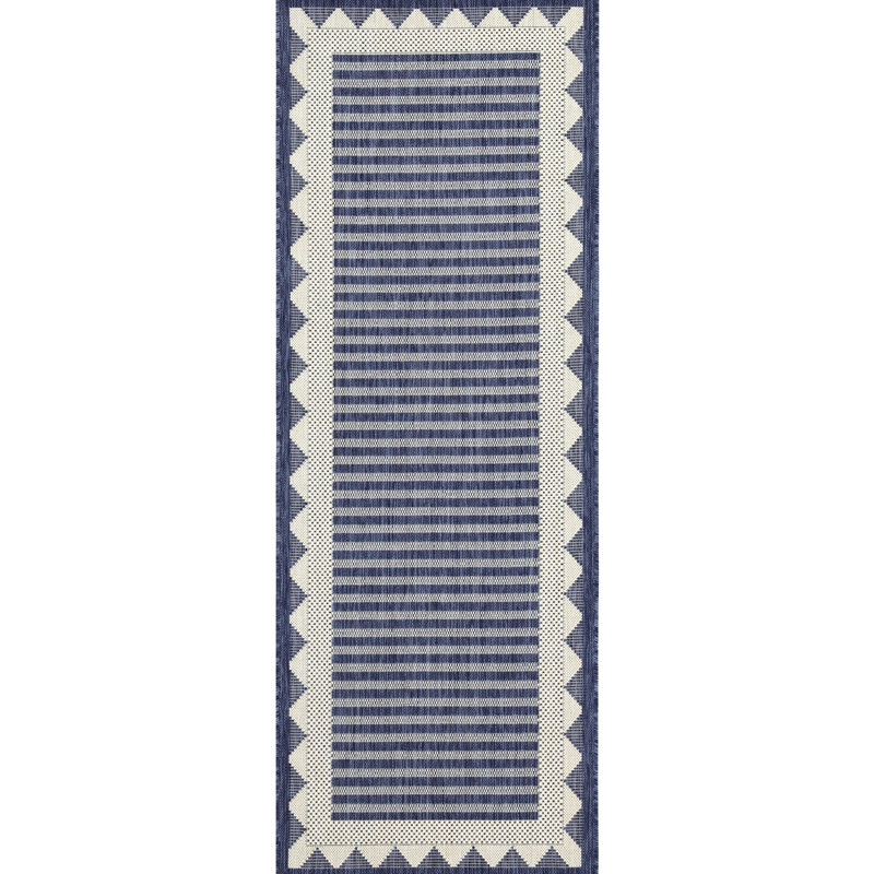 Blue Polypropylene Indoor/outdoor Rug - 5 Ft. 3 In. X 7 In., Sunshine Gchar2013, , Stain , & Pet-, Superior Area , Stain-, Multi-purpose