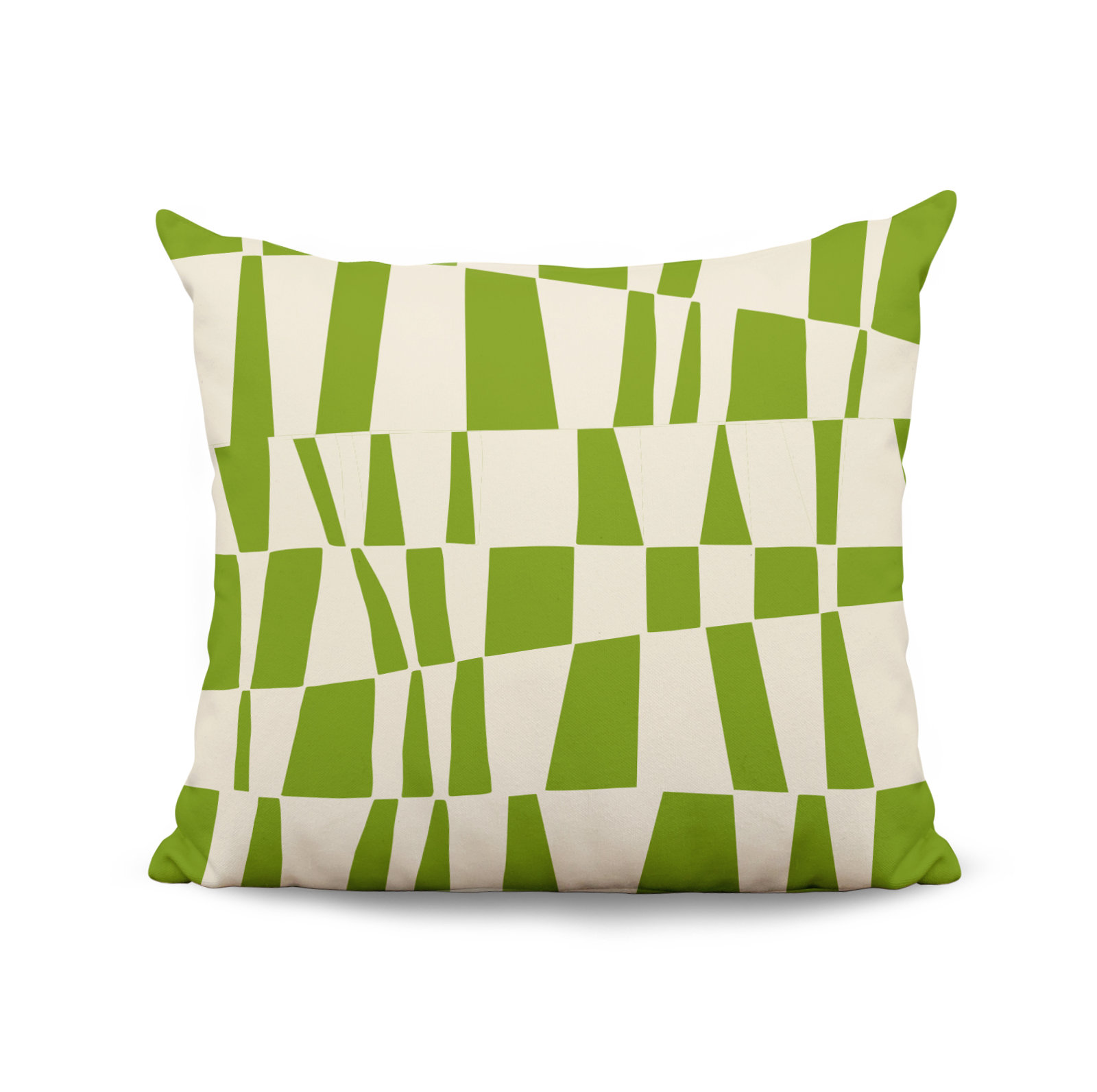 Polyester Throw Pillow, 17W" x 17H", Chartreuse