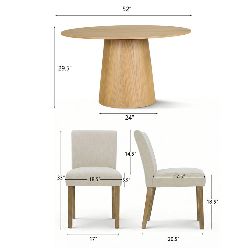 Westcliffe 4-Person Patio Dining Set, Beige