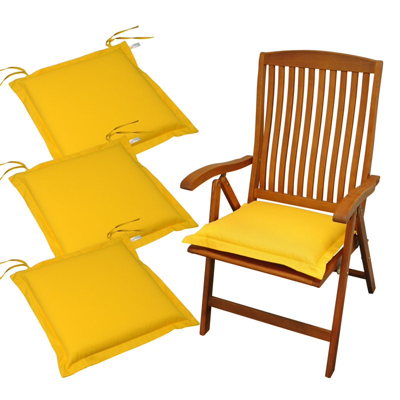 Premium Dining Chair Cushion, Yellow