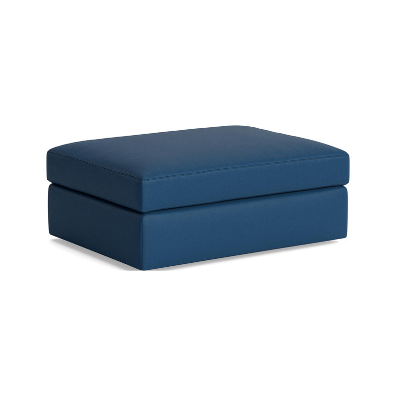 The OG Ottoman, Leather - Deep Blue