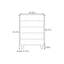 Armoire de rangement 5 tiroirs Vintage Floral