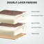 Chaise de bureau avec repose-pieds inclinable, brun clair