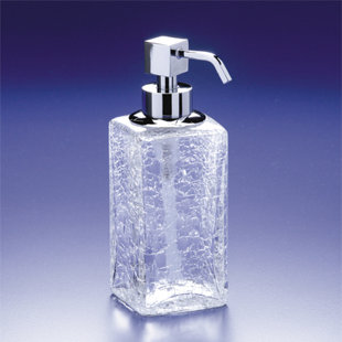 Distributeur de savon en verre de cristal en verre