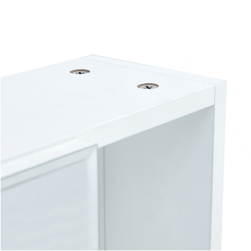 Bathroom Mirror Cabinet Wall Mounted,Medicine Cabinet,Over The Toilet Storage Cabinet With Shelves And Towel Rack, White