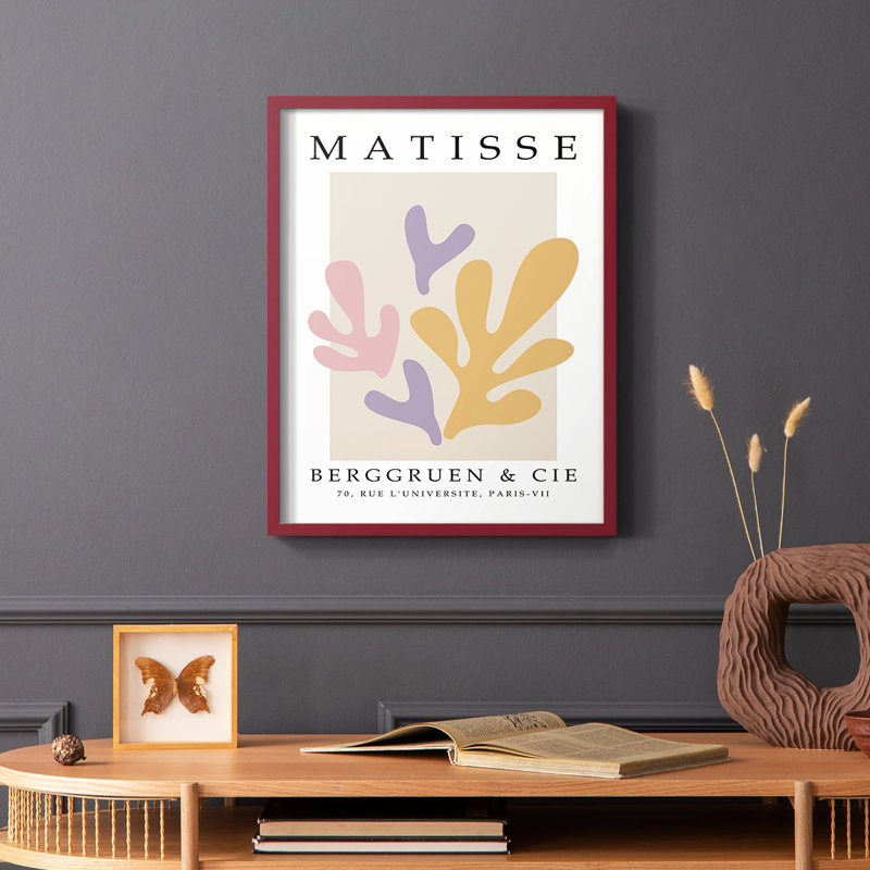 Matisse CEC XXXIV, reproduction encadrée - bois massif, Rouge, H 10 po x l 8 po