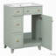 Armoire de meuble-lavabo 24 po avec lavabo en céramique-1733534481
