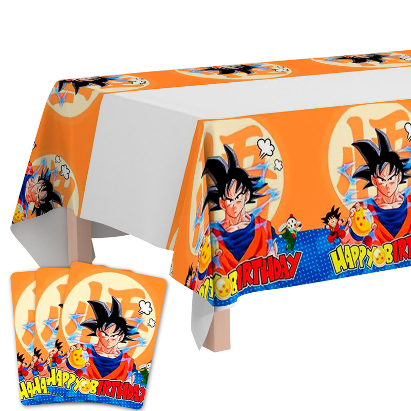 3 Pcs Dragon Ball Z Table Cloth Set