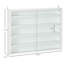 Wall-Mounted Display Cabinet, Glass Display Cabinet With Doors And Adjustable Shelves