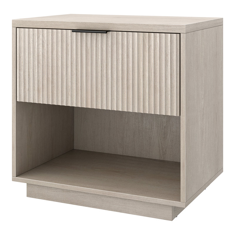 Nolin 24" Wide Rectangular Nightstand, Alder White