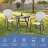 Square Metal Folding Outdoor Dining Table , 27.5'' in. W 27.5'' in. D