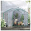 Serre de jardin portative Outsunny 1,83 m x 0,91 m x 1,52 m avec bâche en PVC transparent, structure en acier, idéale pour les légumes et les fleurs.