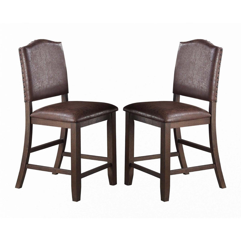 Ensemble de chaises hautes à hauteur de comptoir 2 pièces