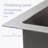 17 Inch Undermount Sink - 17"X19"X10" 16 Gauge Single Bowl Kitchen Sink 10 Inch Deep Bar/Prep Sink Basin
