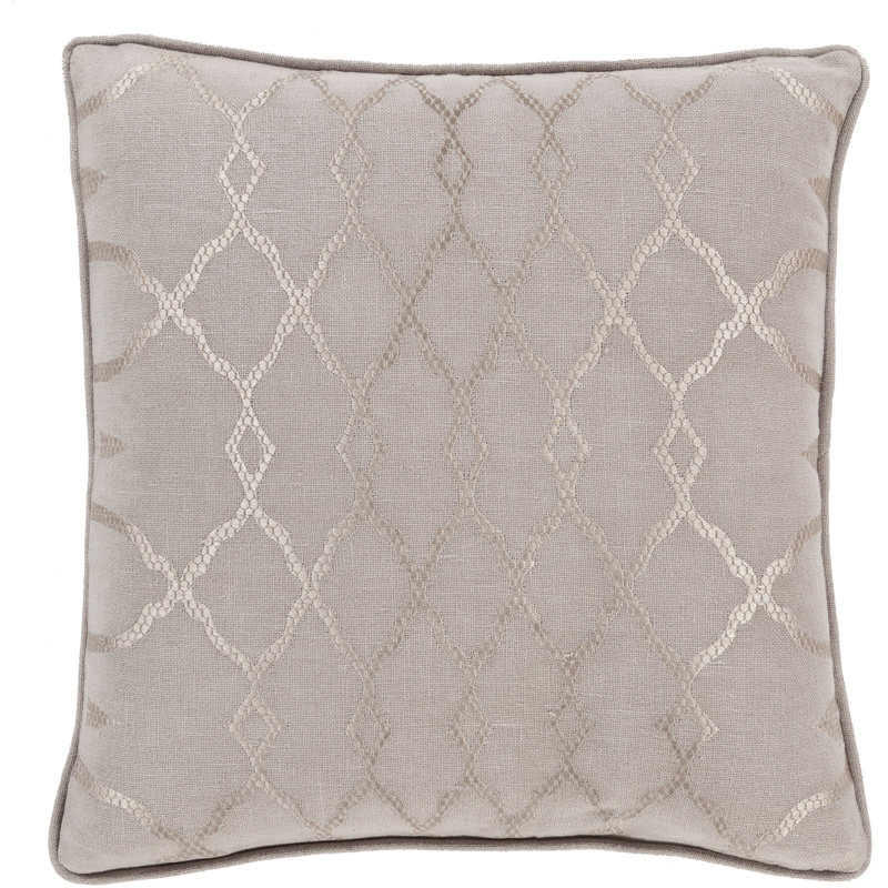 Geometric Throw Pillow, Teal, Polyester, 20" x 20"