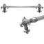 Charlemagne 16 inches c.c {approximately} towel Bar with 5/8 reeded center in Oil Rub Bronze-1383283068-1383283040