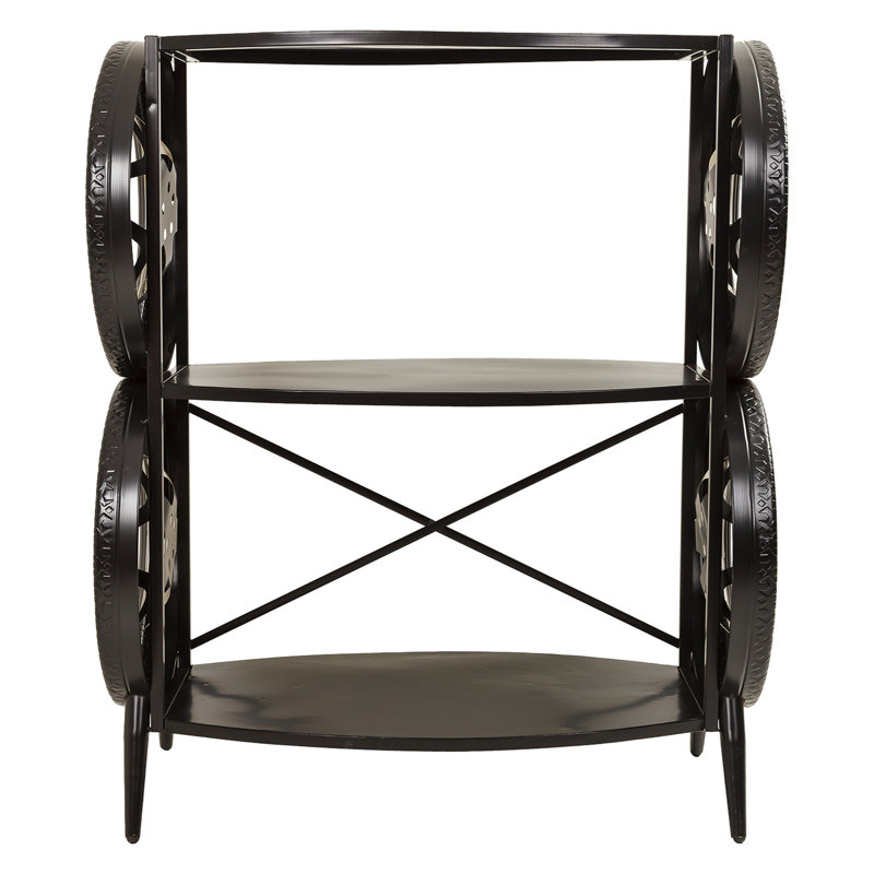 Aatami 117.5cm H x 97cm W Iron Etagere Bookcase