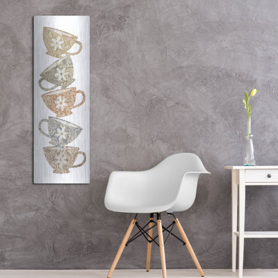  «Coffee 2» par Erin Clark, art mural en métal, 16 po x 48 po