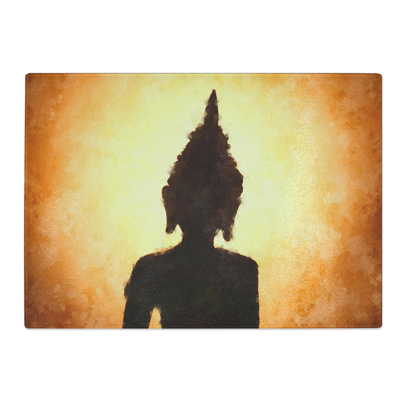 Buddha Statue Vol.4 Painting Chopping Board, 0.4cm H x 28.5cm W x 39cm L