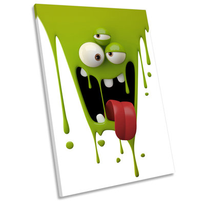 Funny Smile Character Kids Room Picture 1 Piece Wrapped Canvas Wall Art